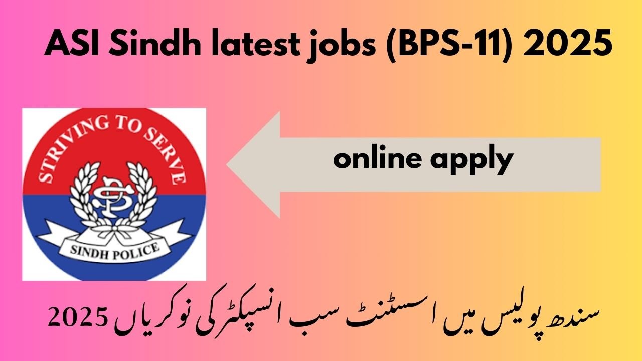 ASI Sindh latest jobs (BPS-11) Join Now