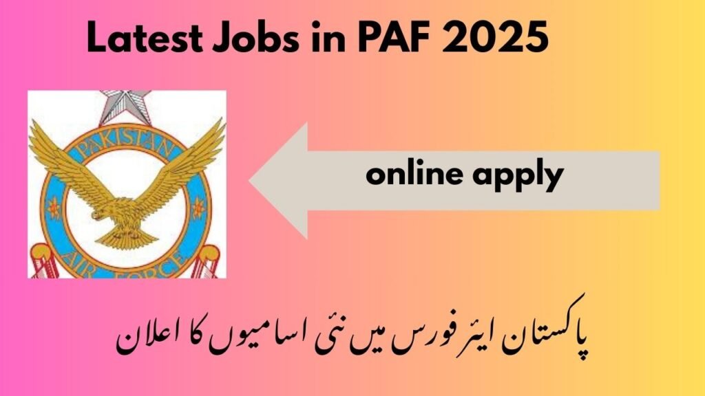 PAF Govt Jobs 2025